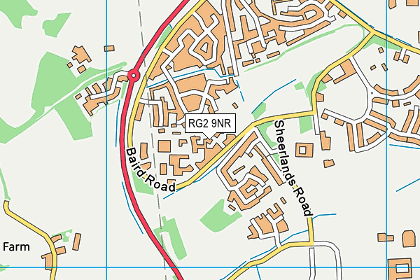 RG2 9NR map - OS VectorMap District (Ordnance Survey)