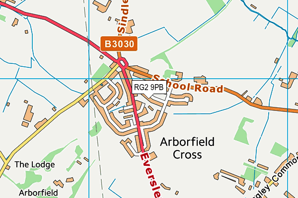 RG2 9PB map - OS VectorMap District (Ordnance Survey)