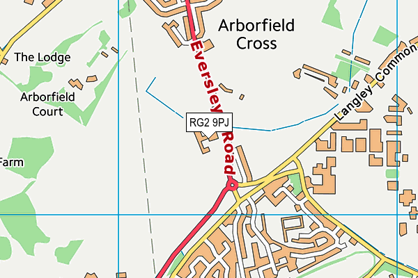 RG2 9PJ map - OS VectorMap District (Ordnance Survey)