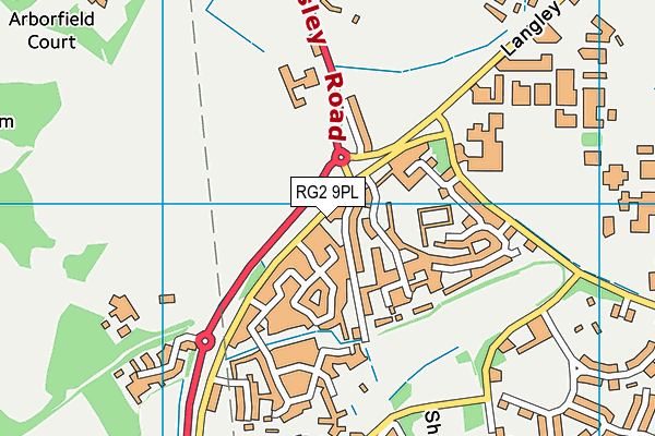 RG2 9PL map - OS VectorMap District (Ordnance Survey)