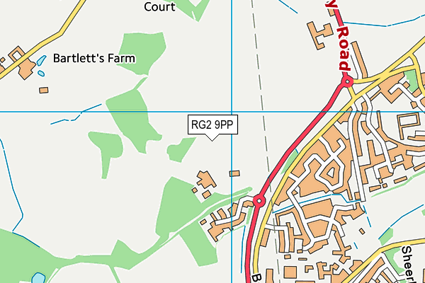 RG2 9PP map - OS VectorMap District (Ordnance Survey)