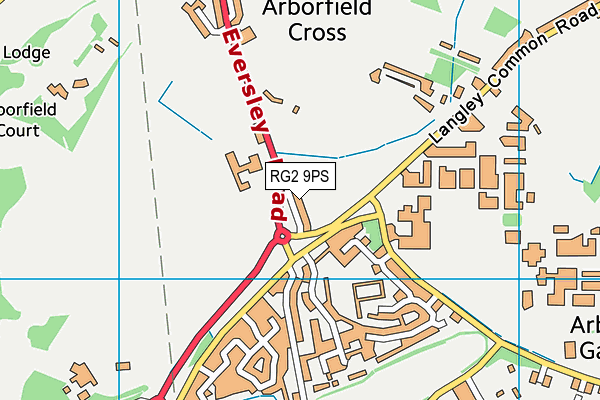 RG2 9PS map - OS VectorMap District (Ordnance Survey)