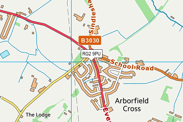 RG2 9PU map - OS VectorMap District (Ordnance Survey)