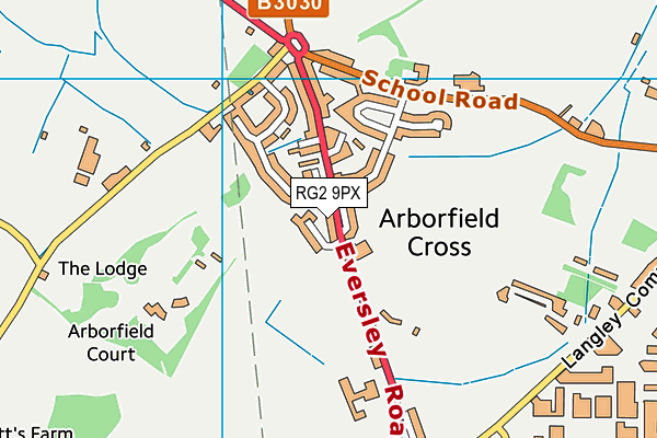 RG2 9PX map - OS VectorMap District (Ordnance Survey)