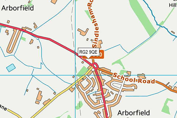 RG2 9QE map - OS VectorMap District (Ordnance Survey)