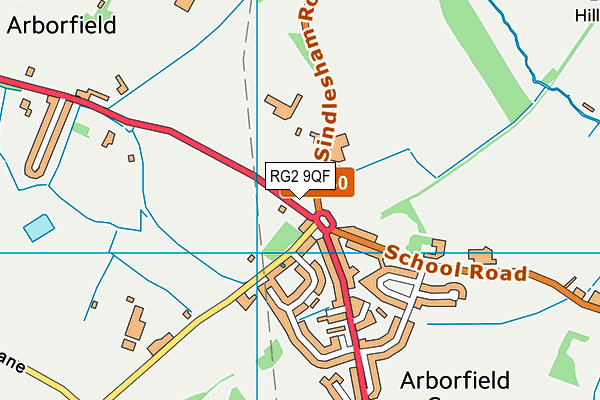 RG2 9QF map - OS VectorMap District (Ordnance Survey)