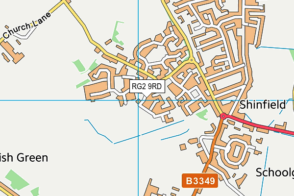 RG2 9RD map - OS VectorMap District (Ordnance Survey)