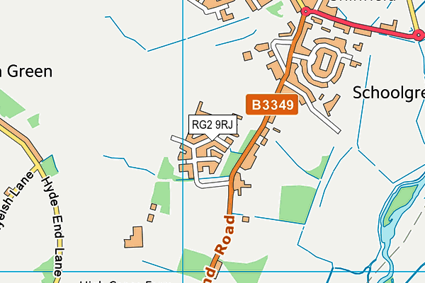 RG2 9RJ map - OS VectorMap District (Ordnance Survey)