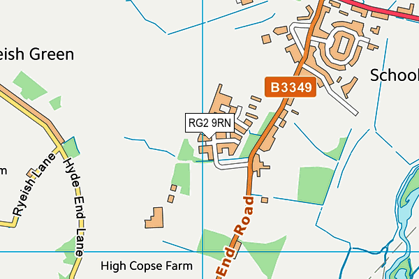 RG2 9RN map - OS VectorMap District (Ordnance Survey)