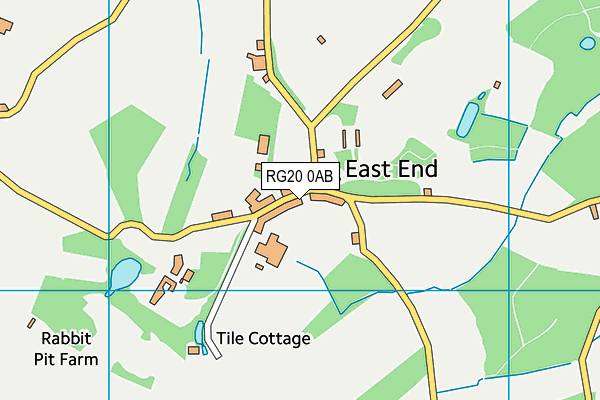 RG20 0AB map - OS VectorMap District (Ordnance Survey)