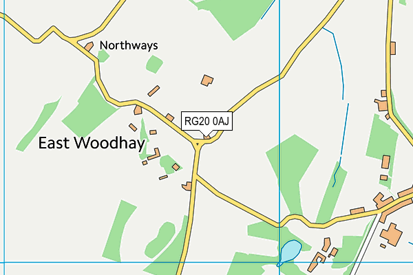 RG20 0AJ map - OS VectorMap District (Ordnance Survey)