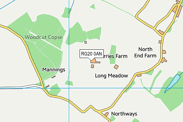 RG20 0AN map - OS VectorMap District (Ordnance Survey)