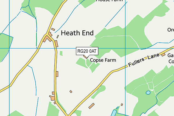 RG20 0AT map - OS VectorMap District (Ordnance Survey)