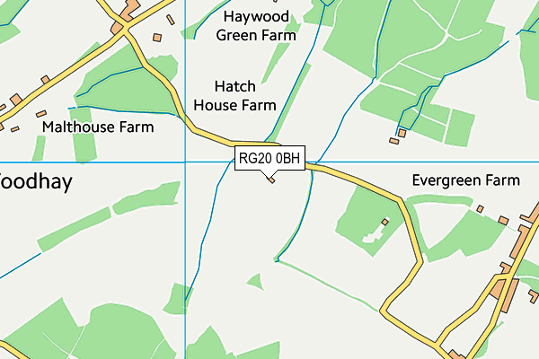 RG20 0BH map - OS VectorMap District (Ordnance Survey)