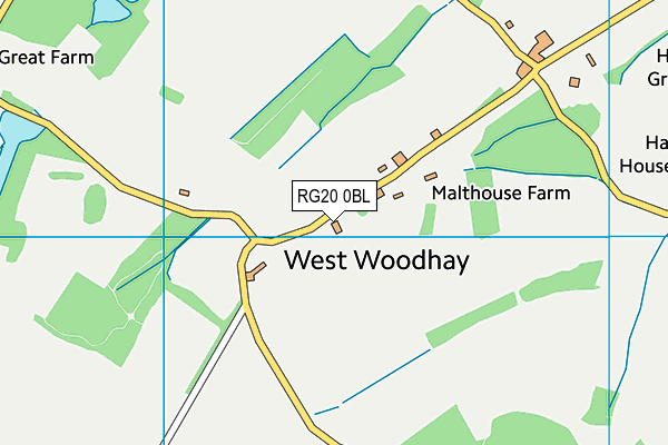 RG20 0BL map - OS VectorMap District (Ordnance Survey)