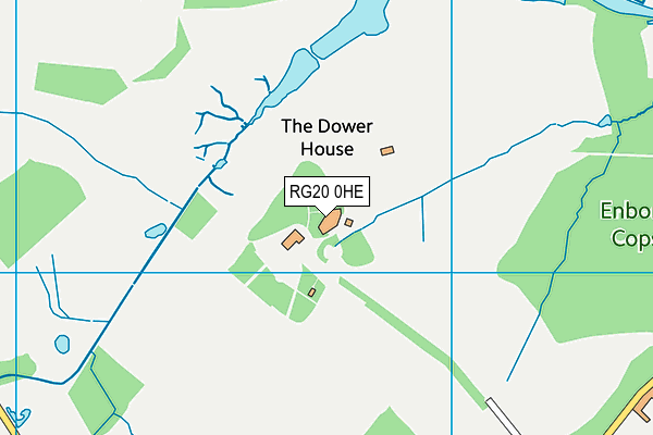 RG20 0HE map - OS VectorMap District (Ordnance Survey)