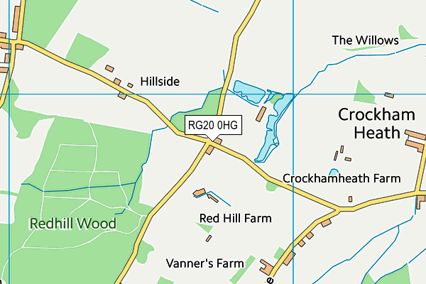 RG20 0HG map - OS VectorMap District (Ordnance Survey)