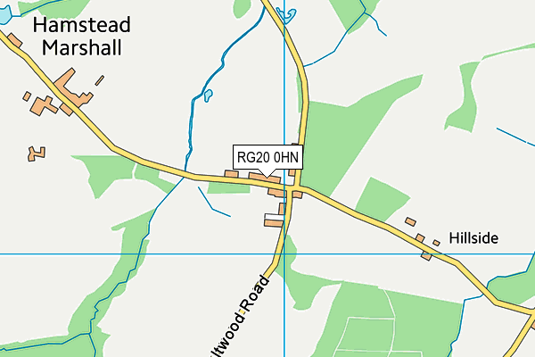 RG20 0HN map - OS VectorMap District (Ordnance Survey)