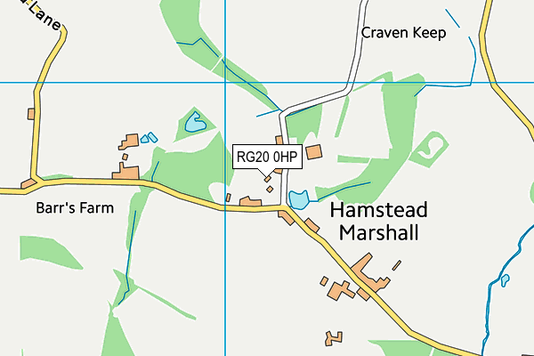 RG20 0HP map - OS VectorMap District (Ordnance Survey)