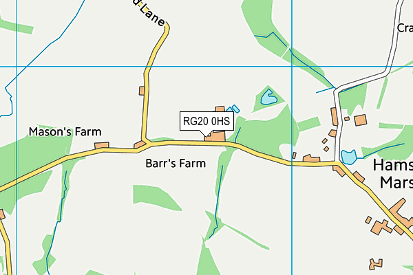 RG20 0HS map - OS VectorMap District (Ordnance Survey)