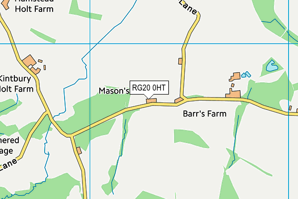 RG20 0HT map - OS VectorMap District (Ordnance Survey)