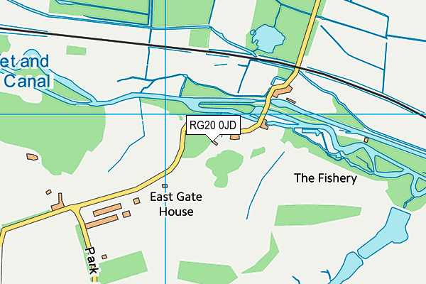 RG20 0JD map - OS VectorMap District (Ordnance Survey)