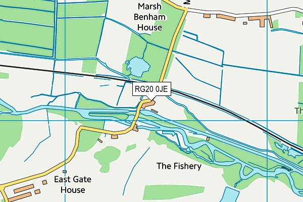 RG20 0JE map - OS VectorMap District (Ordnance Survey)