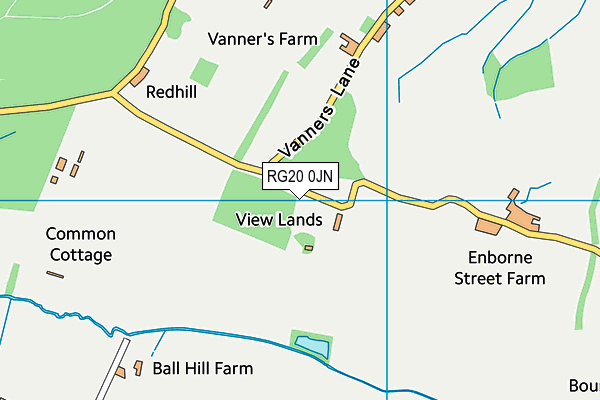 RG20 0JN map - OS VectorMap District (Ordnance Survey)