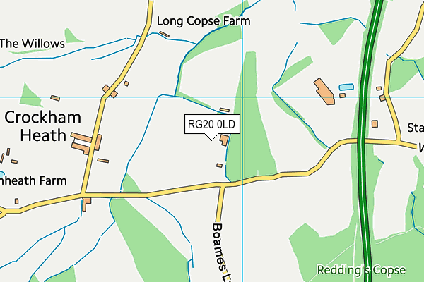 RG20 0LD map - OS VectorMap District (Ordnance Survey)