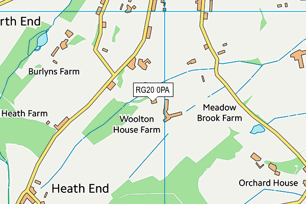 RG20 0PA map - OS VectorMap District (Ordnance Survey)