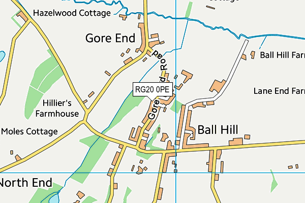 RG20 0PE map - OS VectorMap District (Ordnance Survey)