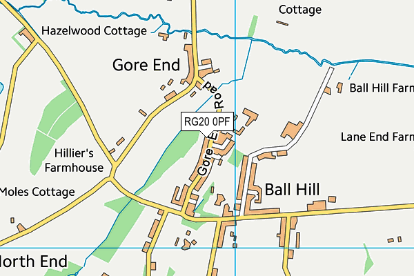 RG20 0PF map - OS VectorMap District (Ordnance Survey)