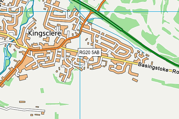 RG20 5AB map - OS VectorMap District (Ordnance Survey)