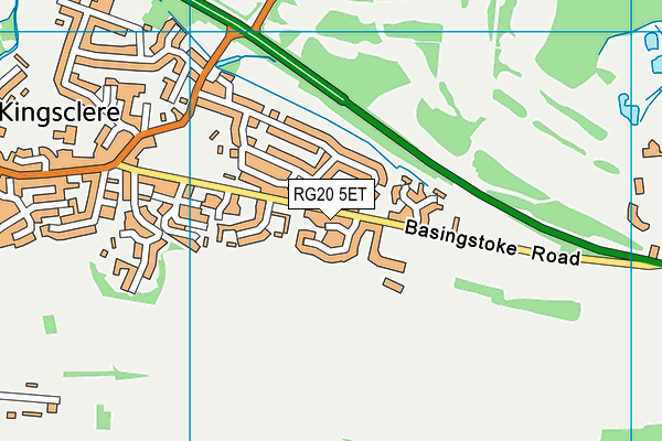 RG20 5ET map - OS VectorMap District (Ordnance Survey)