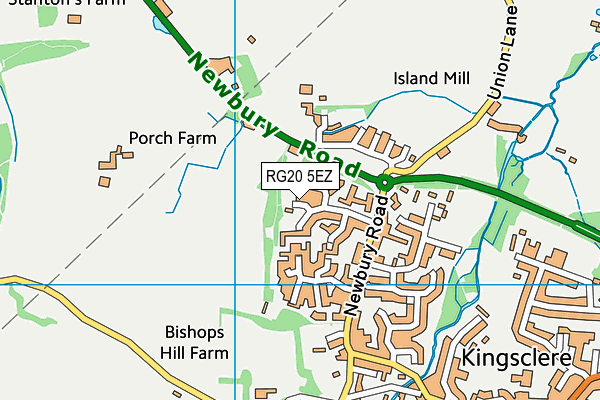 RG20 5EZ map - OS VectorMap District (Ordnance Survey)