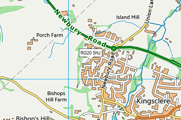 RG20 5HJ map - OS VectorMap District (Ordnance Survey)