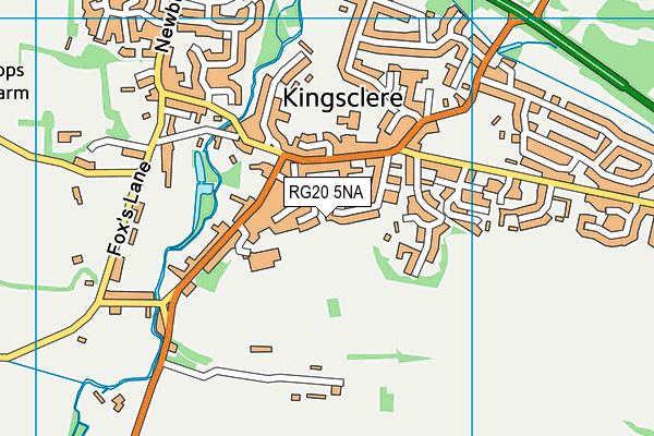 RG20 5NA map - OS VectorMap District (Ordnance Survey)