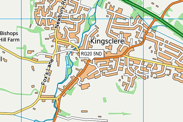 RG20 5ND map - OS VectorMap District (Ordnance Survey)