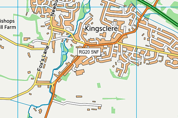 RG20 5NF map - OS VectorMap District (Ordnance Survey)