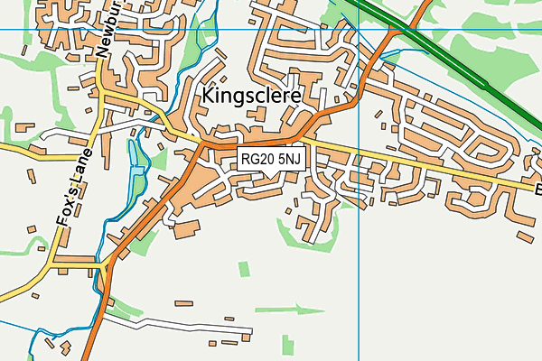 RG20 5NJ map - OS VectorMap District (Ordnance Survey)