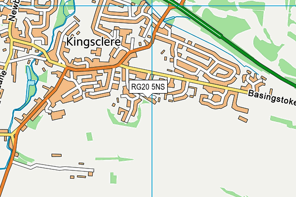 RG20 5NS map - OS VectorMap District (Ordnance Survey)