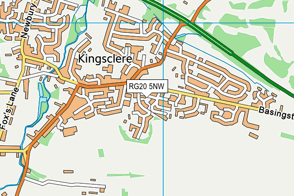RG20 5NW map - OS VectorMap District (Ordnance Survey)