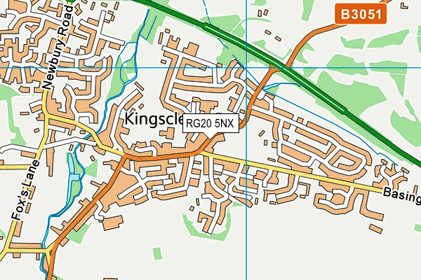 RG20 5NX map - OS VectorMap District (Ordnance Survey)