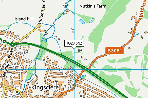 RG20 5NZ map - OS VectorMap District (Ordnance Survey)