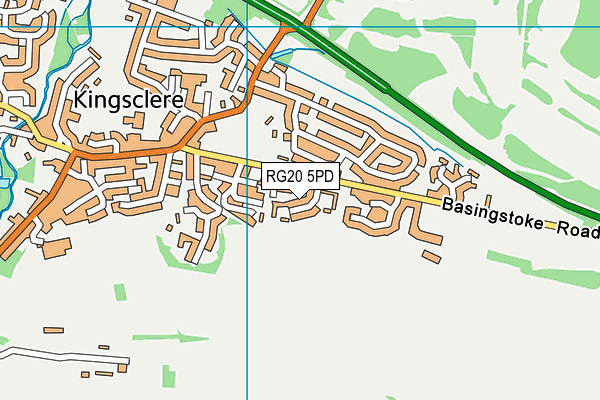 RG20 5PD map - OS VectorMap District (Ordnance Survey)