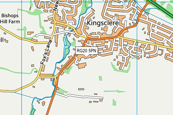 RG20 5PN map - OS VectorMap District (Ordnance Survey)