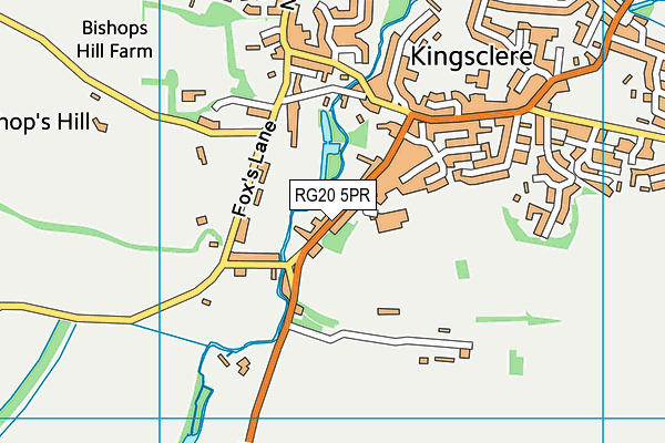 RG20 5PR map - OS VectorMap District (Ordnance Survey)