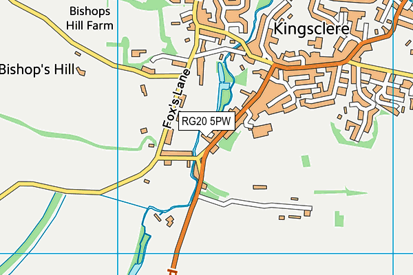 RG20 5PW map - OS VectorMap District (Ordnance Survey)