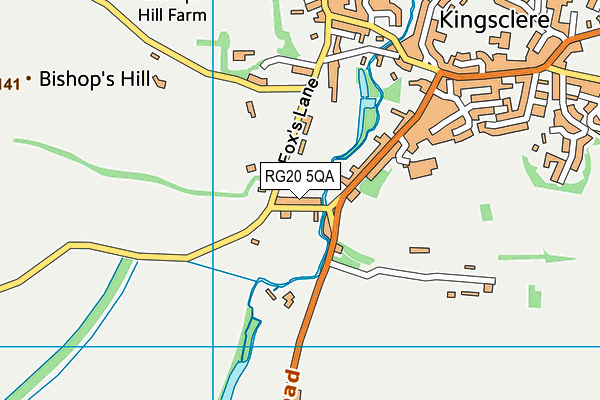 RG20 5QA map - OS VectorMap District (Ordnance Survey)