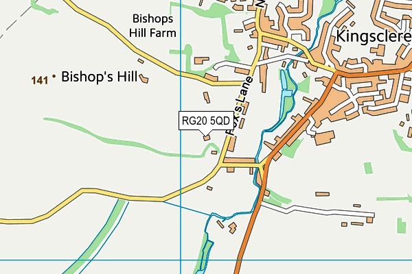 RG20 5QD map - OS VectorMap District (Ordnance Survey)